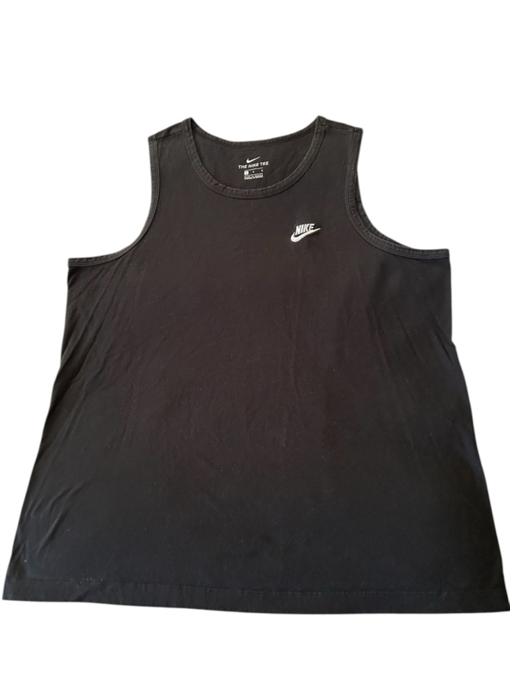 Nike Black Tank Top with White Swoosh